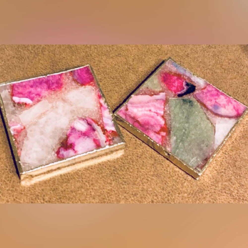 Anthropologie agate coasters. New with tags!